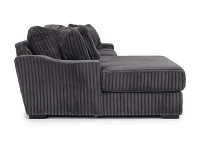 Casper Sofa Chaise in Pony Slate, Left Facing