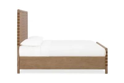 Dorsey Woven Panel Bed in Granola, Queen