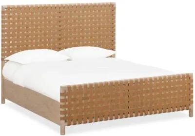 Dorsey Woven Panel Bed in Granola, Queen