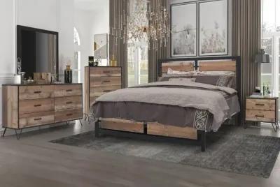 Elk River Panel Bed in Rustic Brown, Full