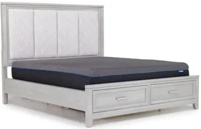 Fiona Storage Bed in Mist Gray, Eastern King