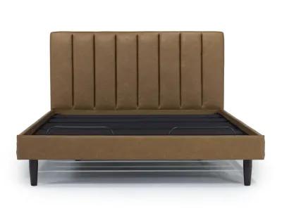 Gavin Upholstered Adjustable Foundation Bed in Brown, CA King