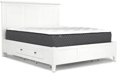 Grace Storage Bed, Dresser, Mirror & Nightstand in Snowfall, CA King