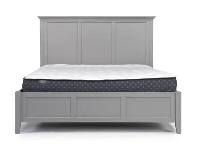 Grace Panel Bed, Dresser, Mirror & Nightstand in Elephant Gray, Eastern King