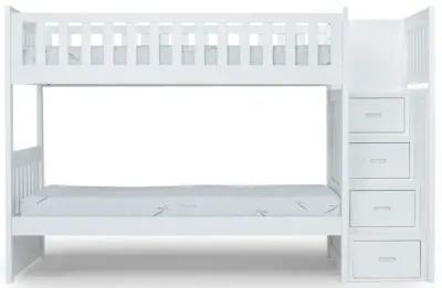 Harlow Bunk Bed in White, Twin/Twin