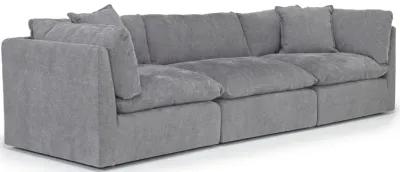 Harrison Sofa & Loveseat in Helio Pewter 100