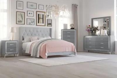 Huxley Panel Bed in Gray, CA King