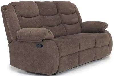 Kelsey Reclining Sofa & Loveseat in Brown