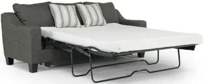 Lucy Queen Sleeper Sofa w/ Mattress in Splash Charcoal