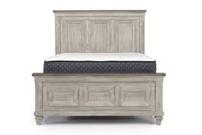 Mariana Panel Bed, Dresser & Mirror in Vintage Creme, Queen