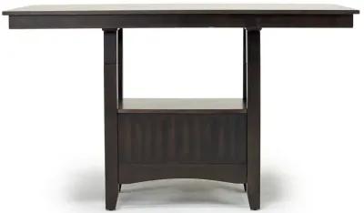 Miami Adjustable Dining Table & 4 Stools in Brown