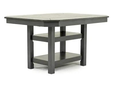 New Haven Counter Height Adjustable Extendable Dining Table & 4 Stools in Gray