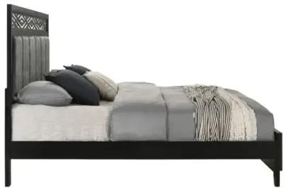 Obsidian Panel Bed in Black, CA King