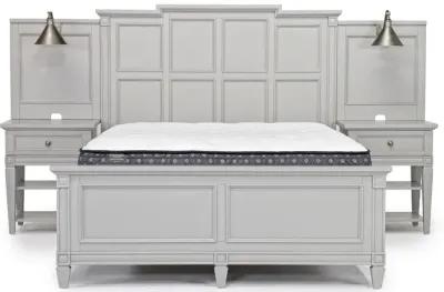 Willowbrook Panel Wall Bed w/ Storage in Pebble, CA King