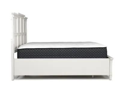 Willowbrook Panel Bed w/ Storage in Egg Shell White, Queen