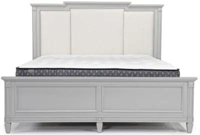 Willowbrook Upholstered Panel Bed in Pebble, CA King