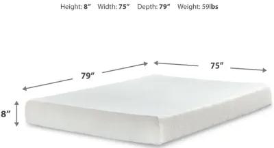 Chime 8 " Memory Foam King Mattress In A Box