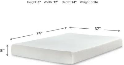 Chime 8 " Memory Foam Twin Mattress In A Box