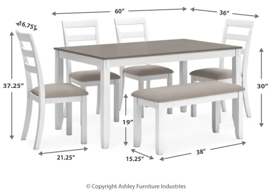 Stonehollow 6-Pc Dining Set