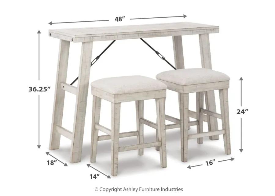 Carynhurst 3-Pc Counter Height Dining Set