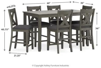 Caitbrook 7-Pc Counter Height Dining Set