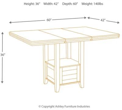 Haddigan Counter Height Dining Extension Table