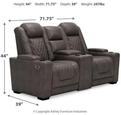 Hyllmont Power Reclining Console Loveseat