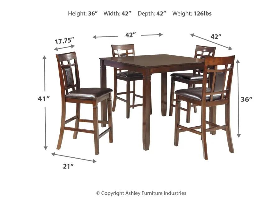 Bennox Counter Height Dining Table And Bar Stools (Set Of 5)