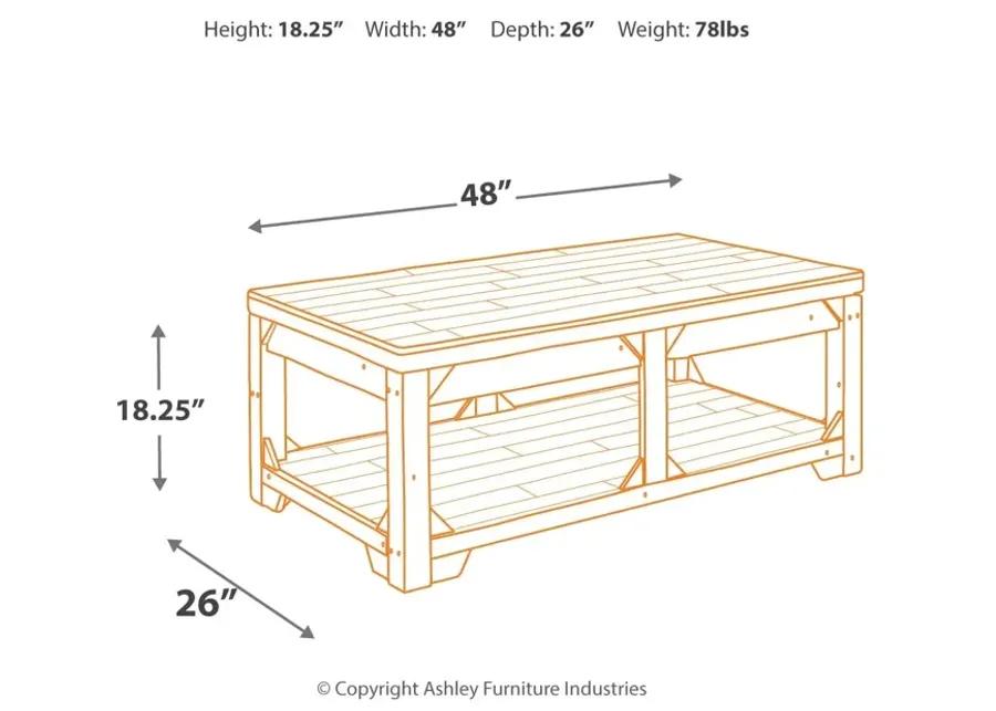 Fregine Coffee Table With Lift Top