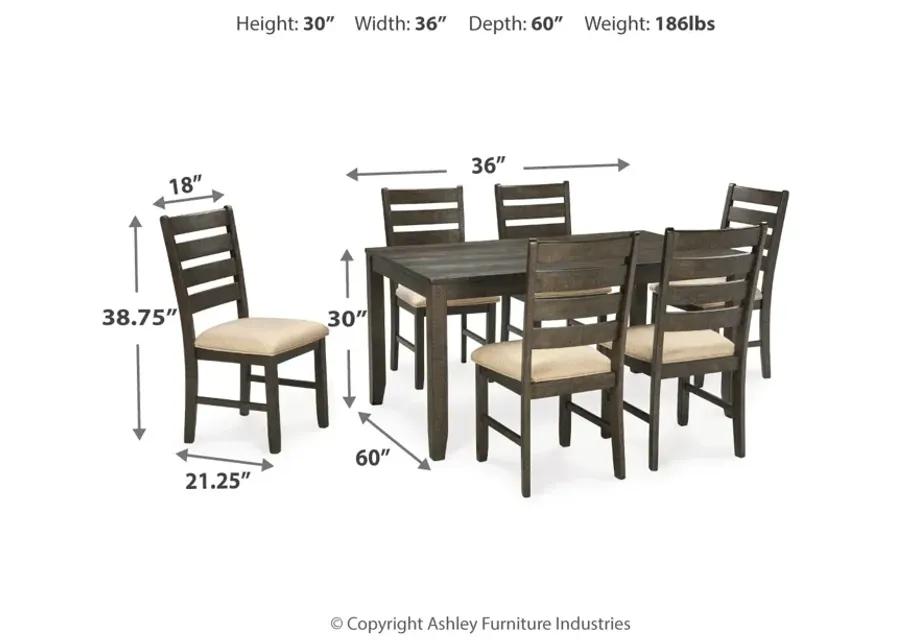 Rokane Dining Table And Chairs (Set Of 7)