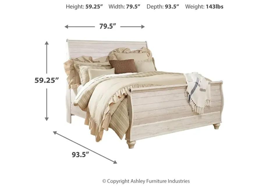 Willowton Sleigh Bed King