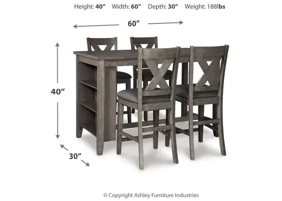 Caitbrook Counter Height Dining Table And 4 Bar Stools