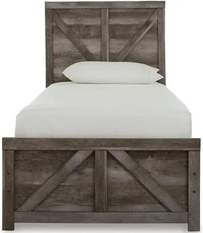 Wynnlow Twin Crossbuck Panel Bed