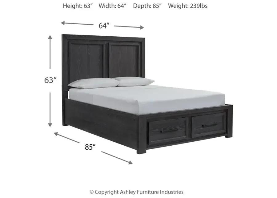 Foyland Queen Panel Storage Bed