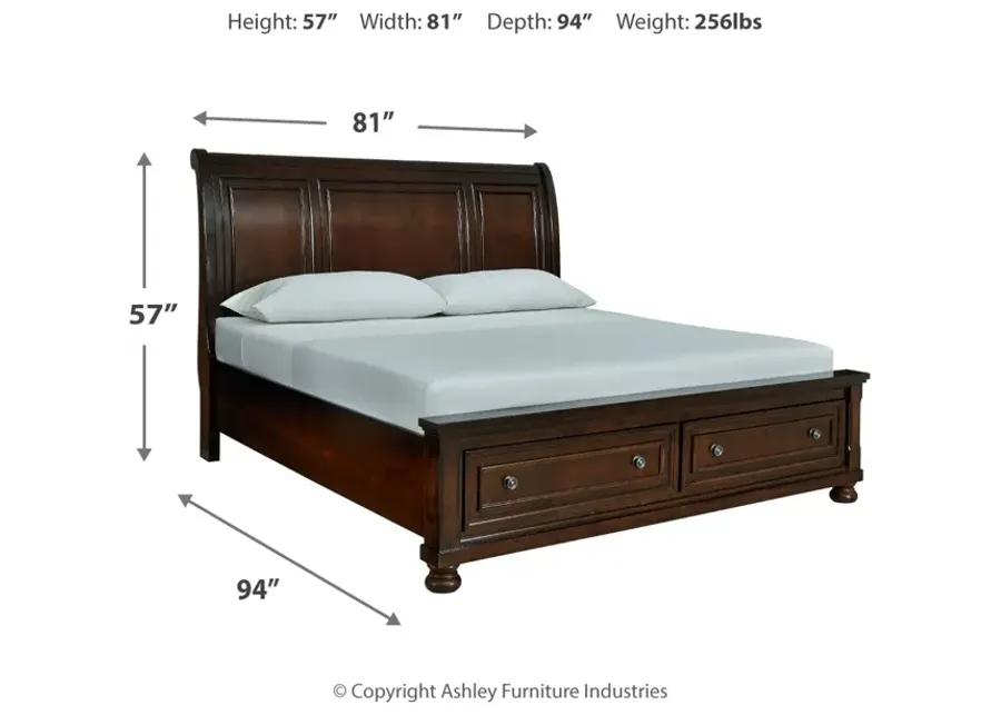 Porter King Sleigh Storage Bed