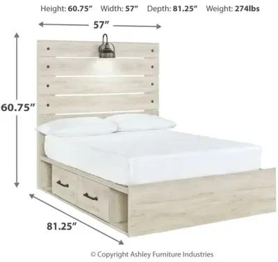 Cambeck Full Panel Bed With 4 Storage Drawers