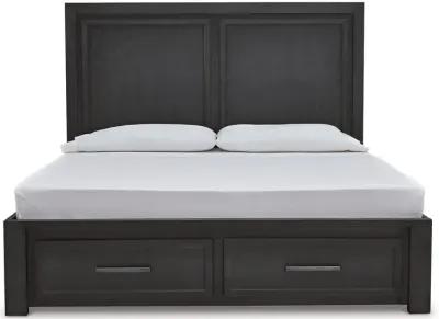 Foyland King Panel Storage Bed