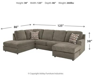 O'phannon 2-Piece Sectional With Chaise