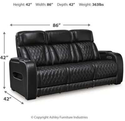 Boyington Power Leather Sofa