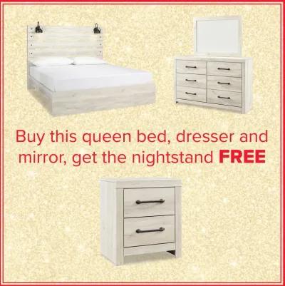 Cambeck Queen Bed, Dresser, Mirror And Free Nightstand