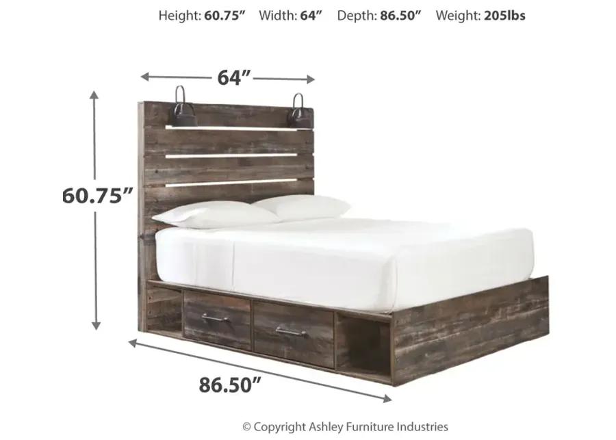 Drystan Single Side Storage Bed Queen