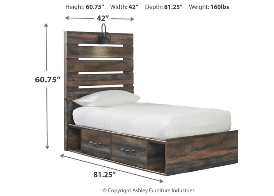 Drystan Single Side Storage Bed Twin