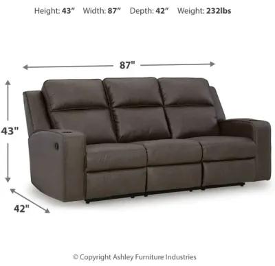 Lavenhorne Manual Reclining Sofa With Drop Down Table