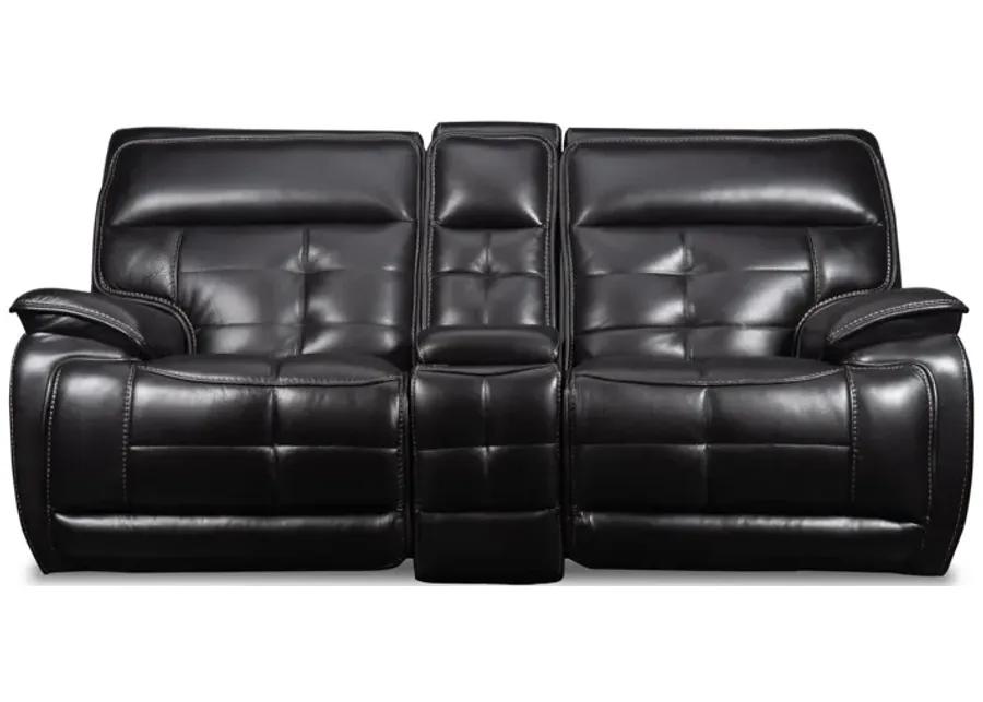 Pacific Heights Power Leather Reclining Loveseat