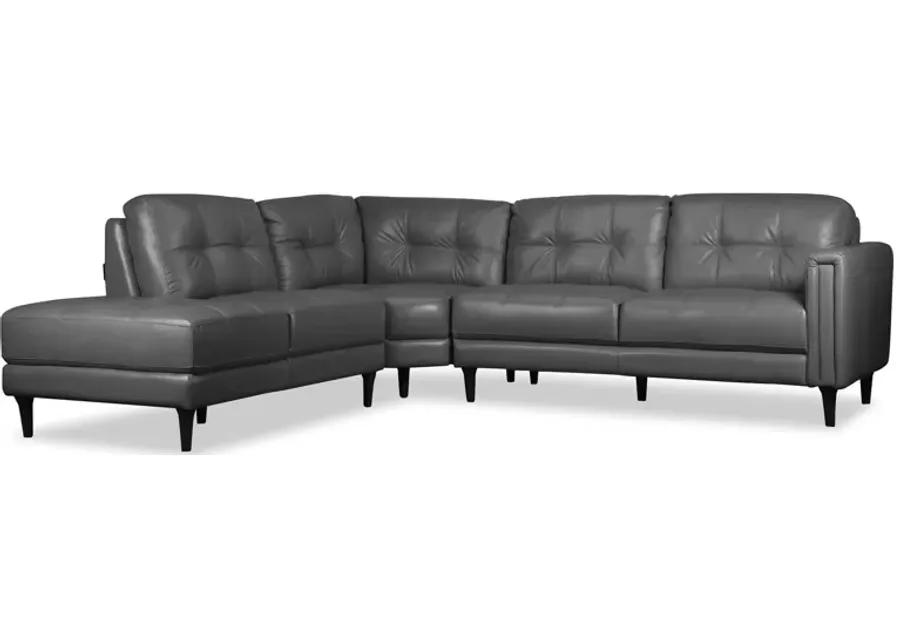 Carmelo 3-Piece Leather Sectional