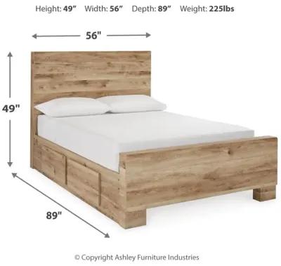 Hyanna Full Panel Bed With 1-Side Storage