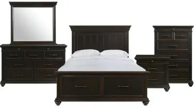 Slater Nightstand w/USB - Black