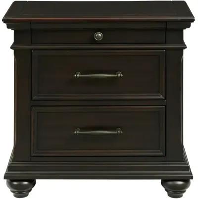 Slater Nightstand w/USB - Black