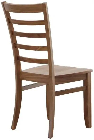 Dexter Side Chair w/Wood Seat - Walnut