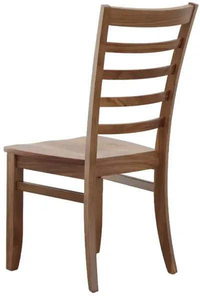 Dexter Side Chair w/Wood Seat - Walnut